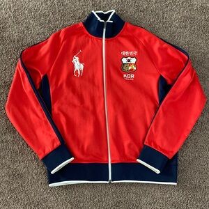 POLO SPORT RALPH LAUREN Performance Track Jacket Size L Red Navy White